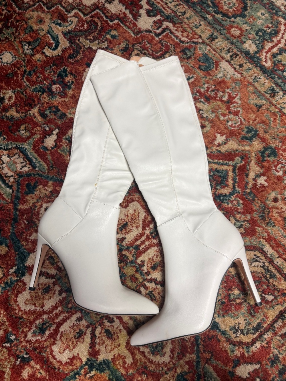 White Heeled Boots